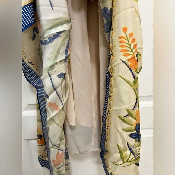 NWT Rebecca Taylor Silk Phoenix Floral Midi Dress - Picture 13 of 16